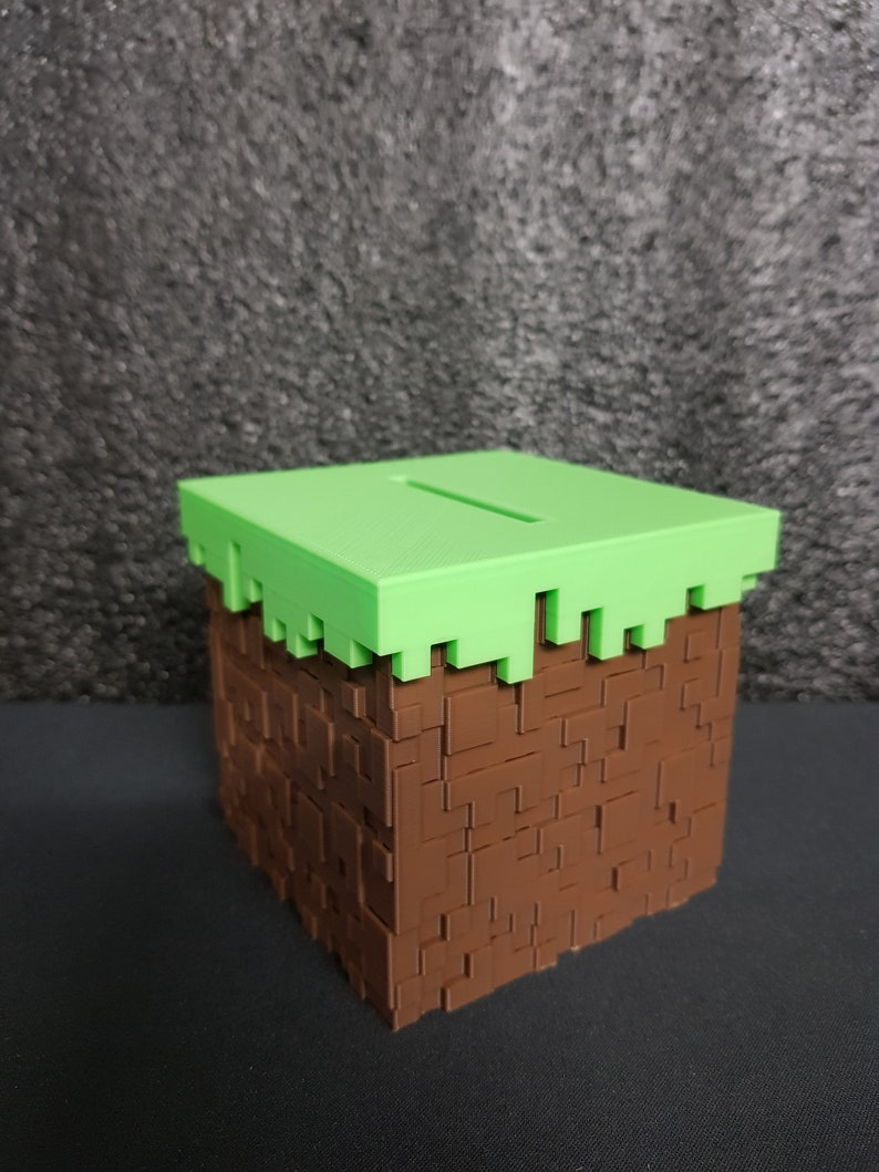 Minecraft Themed Money Bank Box Piggy Bank Xbox Nintendo Etsy UK