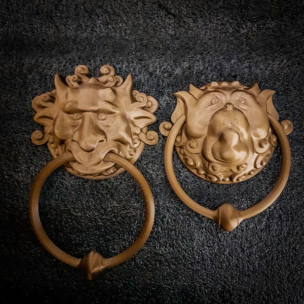 2 X Labyrinth Style Door Knocker David Bowie 80S Movie Film Memorabilia Copper effect Garden Fence Shed Gate Decor