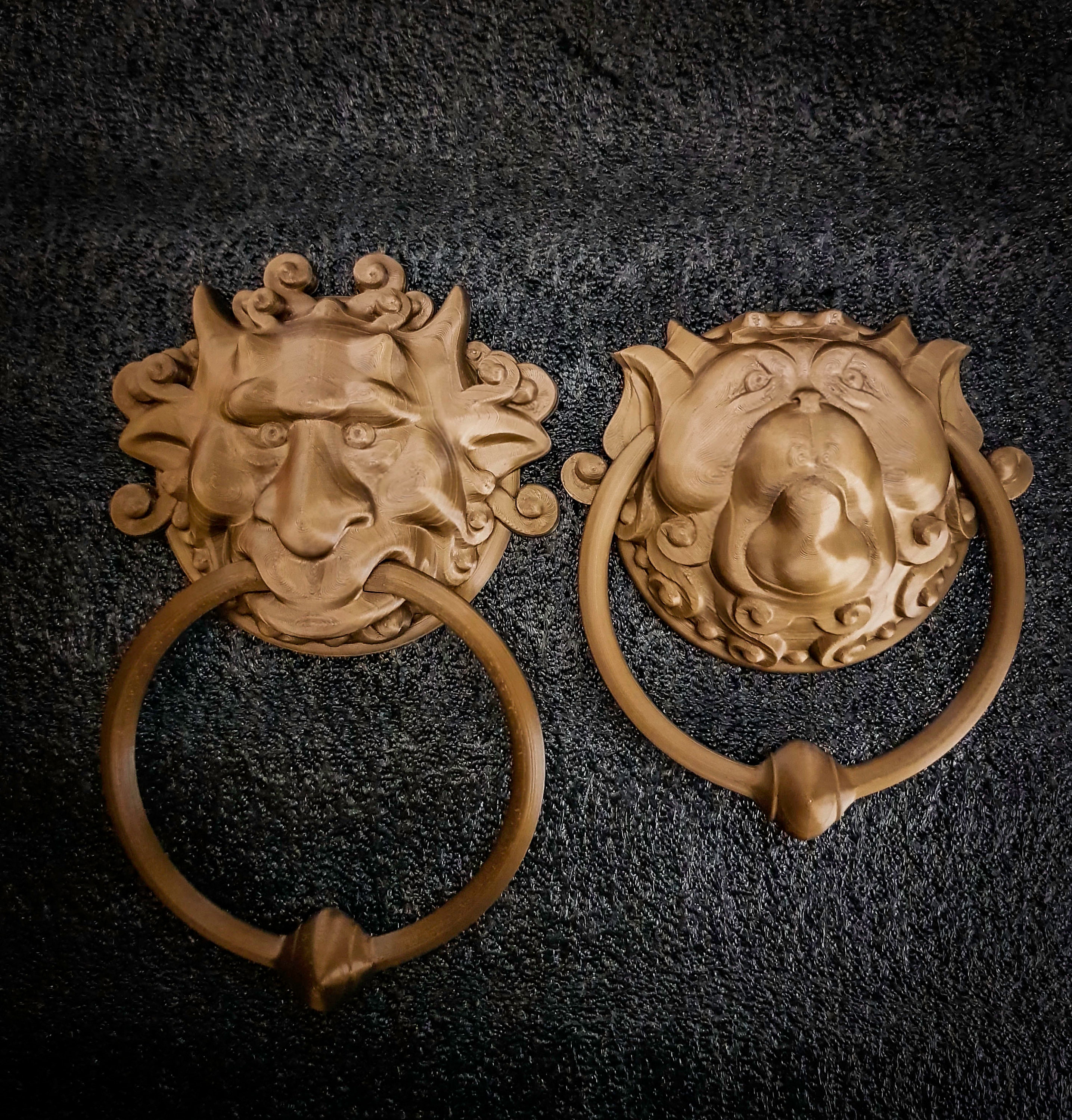 2 X Labyrinth Style Door Knocker David Bowie 80S Movie Film Etsy