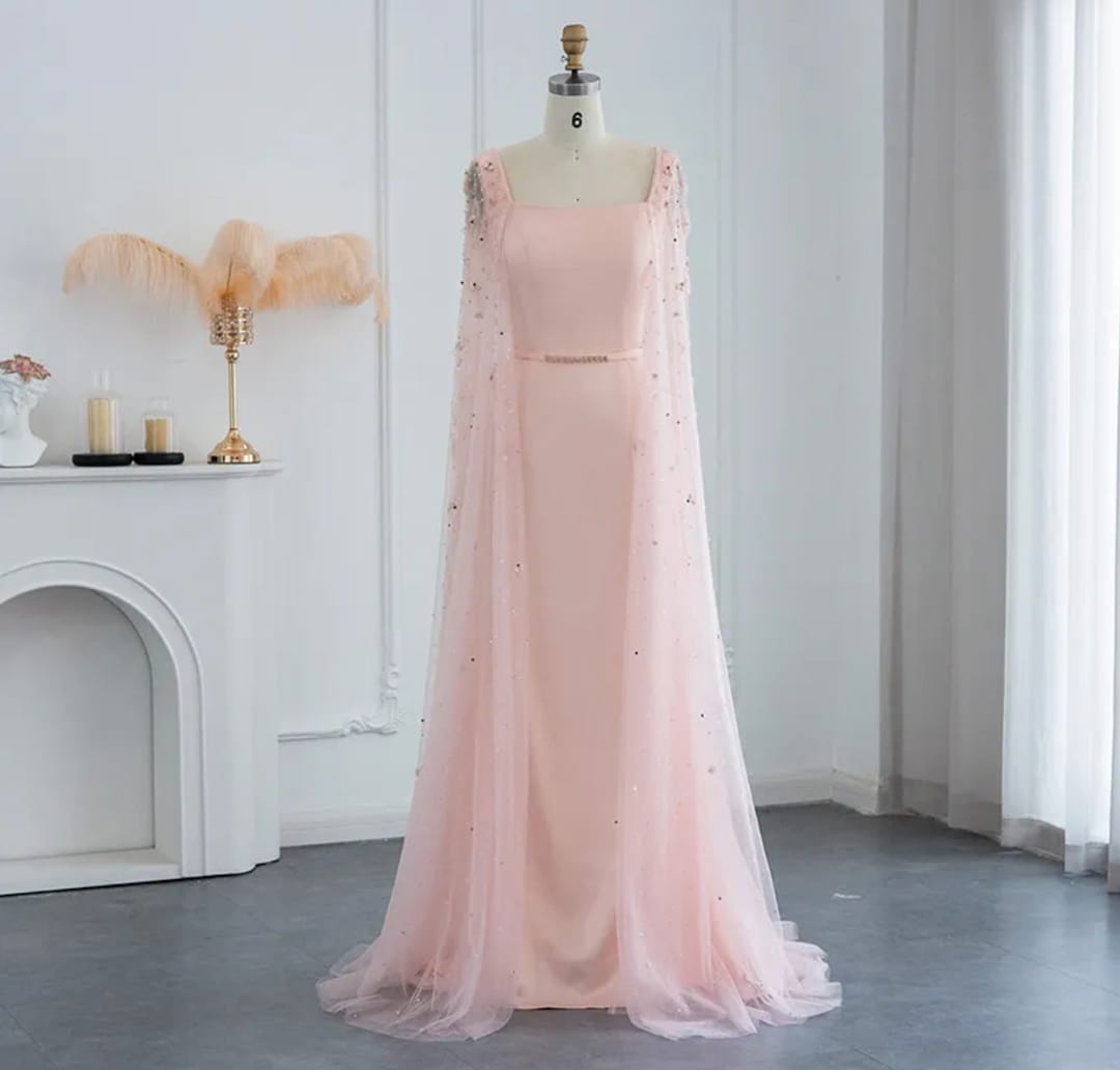 Flying Sleeves Wide Pleated Hand-beaded Dress main image 1