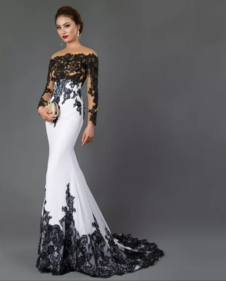 Chic Mermaid Off The Shoulder Black Satin Lace Short Homecoming Dress 20th Birthday Outfits main image 0