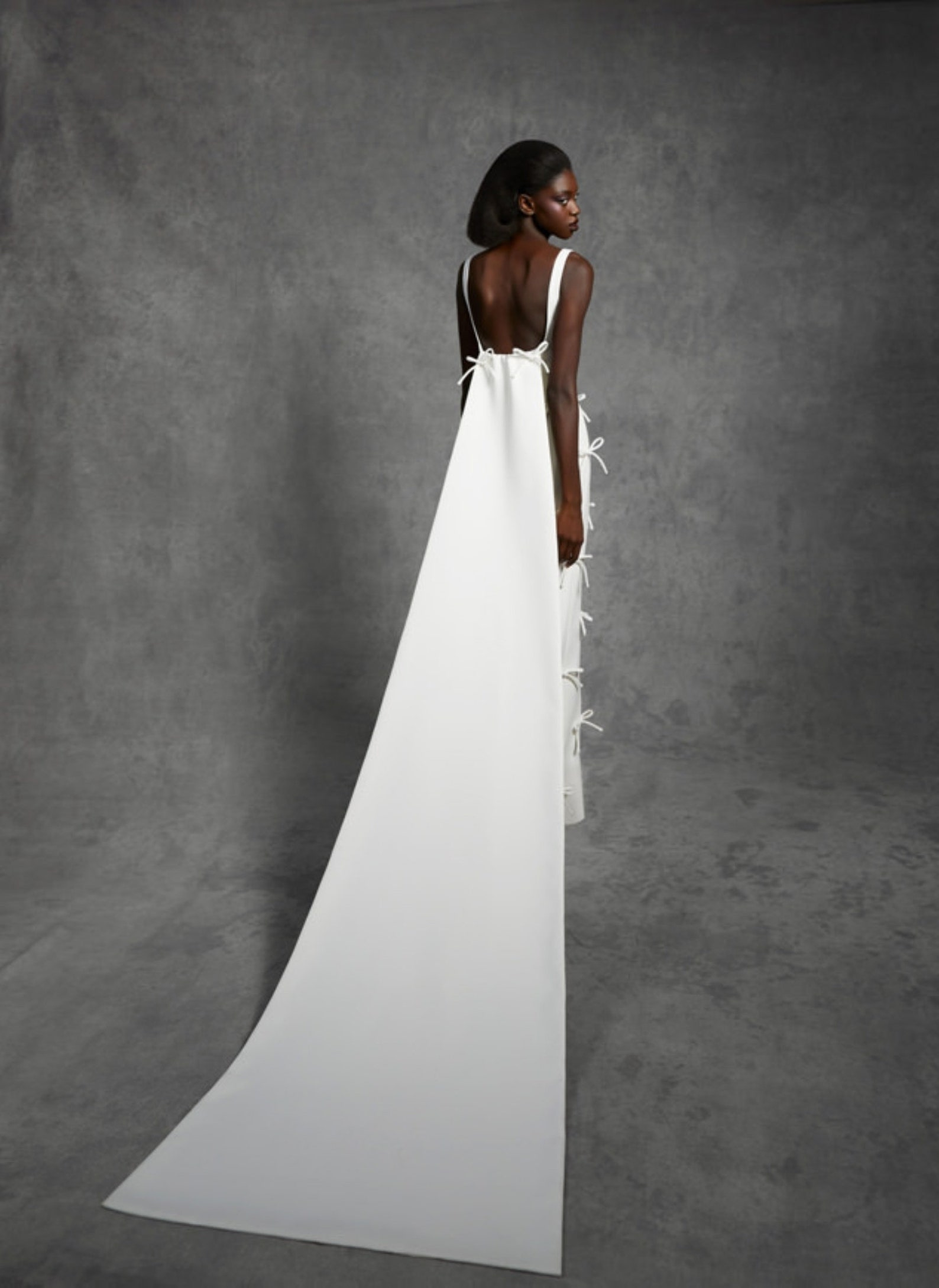 Bow Me Knot Sheath Gown With Train & Matching Sheer Bow Knot - Etsy
