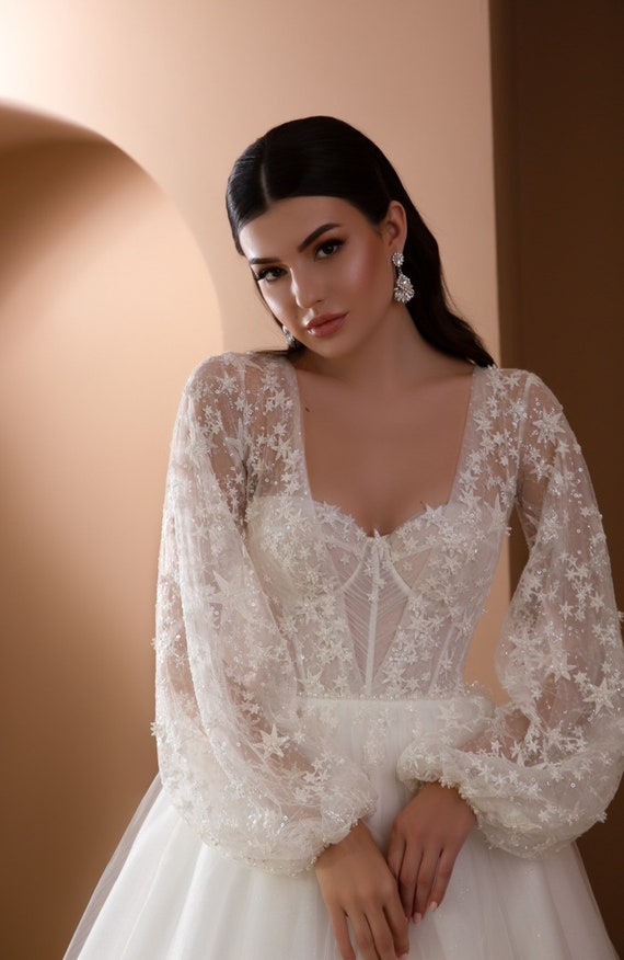 Savannah Miller Angeline Strapless Pearl Overlay Wedding Gown |  Anthropologie