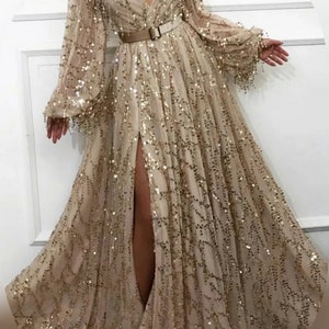 All That Glitters Is Gold Sequin Dress
