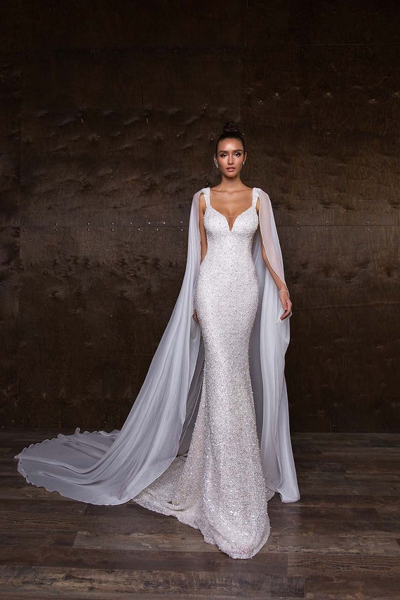 Sweetheart Wedding Dress with Cape