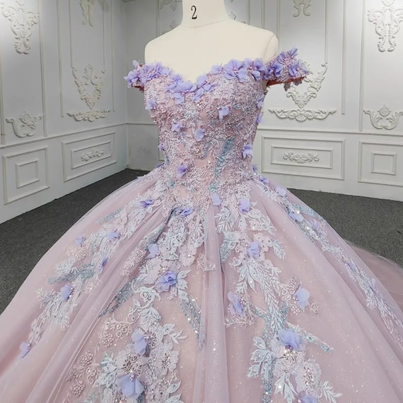 Floral Applique Corset Bodice Wedding Gown | David's Bridal