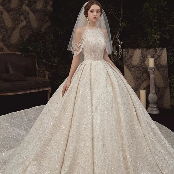 Beaded Halter Dress Etsy