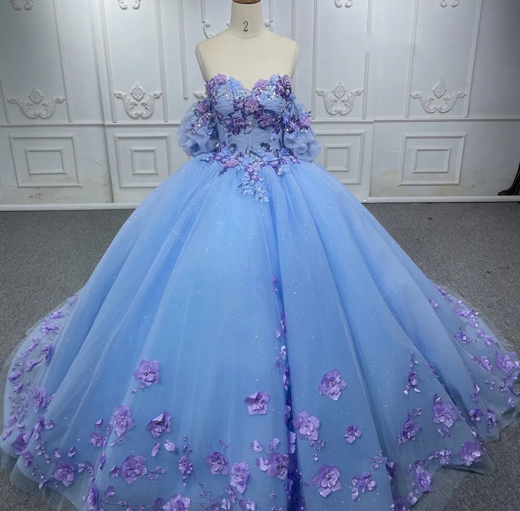 26+ Blue With Purple Quinceanera Dresses