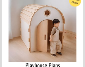 Indoor cnc-cut Playhouse - Digital Download
