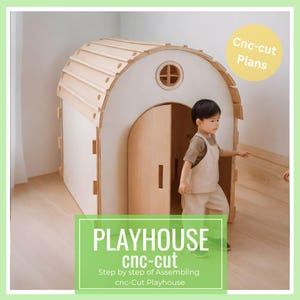 Indoor cnc-cut Playhouse - Digital Download