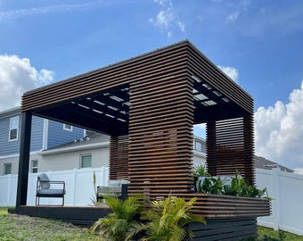 Pergola Plans 12x16ft / step-by-step instructions, digital download