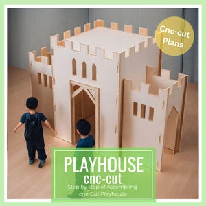 Castle Playhouse Plans- Cnc-Cut Plans- Digital PDF