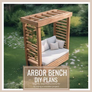 Arbor Bench DIY Plans - Extending bench - Digital download