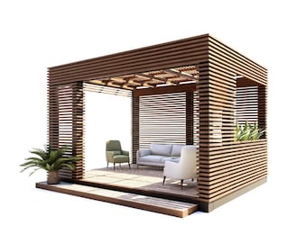Pergola Plans 12x16ft / step-by-step instructions, digital download