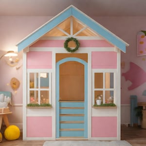 子供向けプレイハウスDIY設計図 - 屋内プレイハウス - デジタルダウンロード