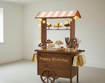 Candy cart plans, step-by-step instructions, PDF FILE, digital download (1' 10'' x 4' 2'')