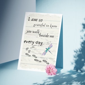 Beautiful Bereavement/Sympathy Gift, Uplifting Words for Grief, You Walk Beside Me, Instant Digital Download : Just Print, Frame & Gift