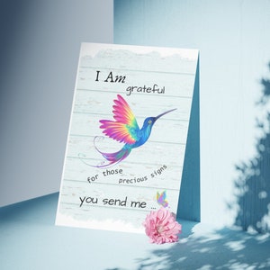 Beautiful Gift for those who are Grieving, Bereavement/Sympathy Gift, Humming Bird and Butterfly Design, Instant Digital Download