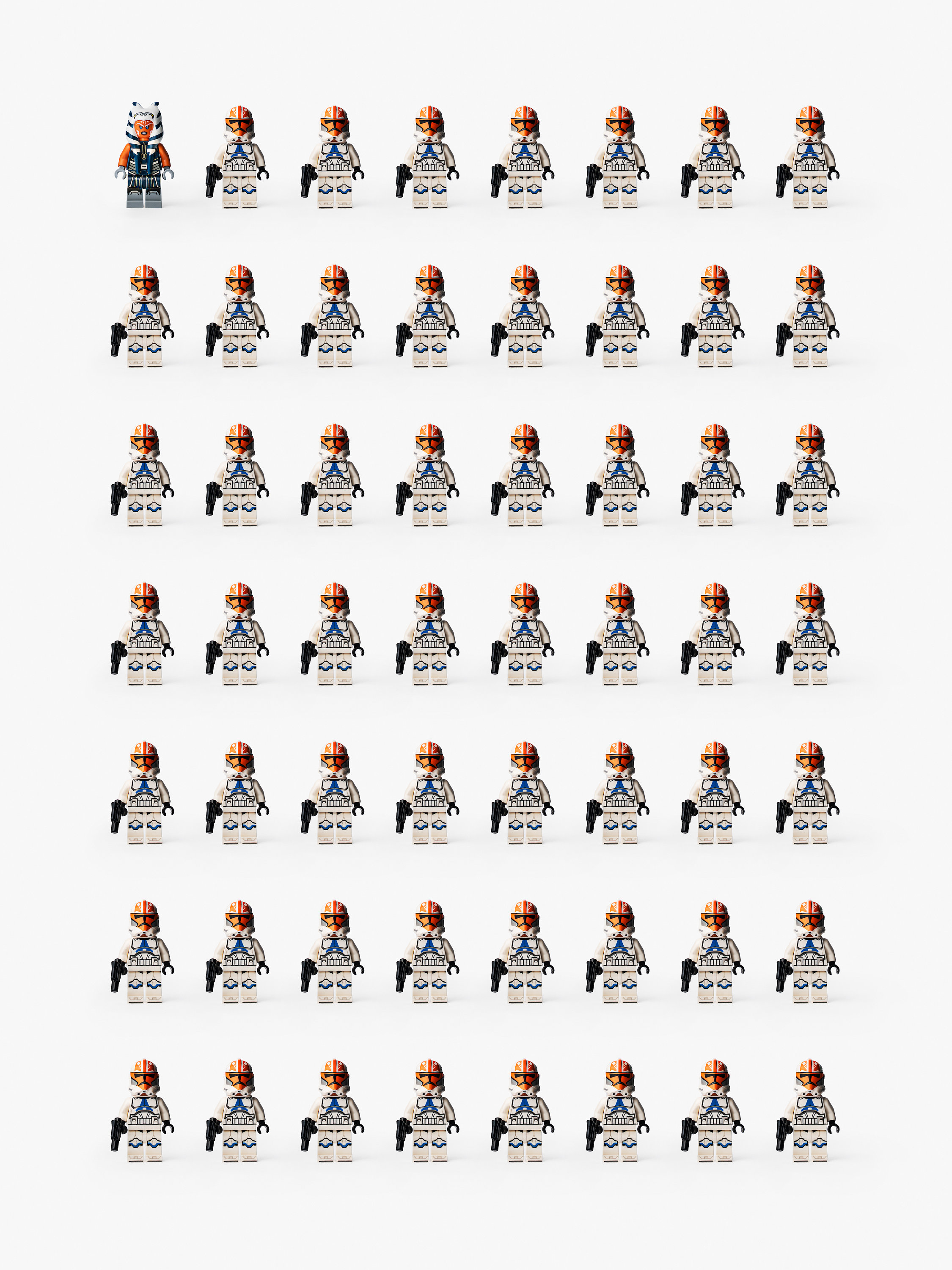 332nd Ahsoka Clone Trooper Army LEGO Minifigures Star Wars Etsy