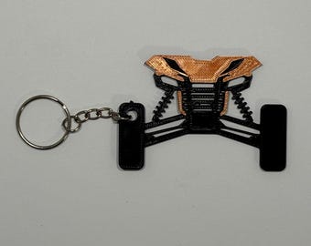 19 20 21 2019 2020 2021 Honda Talon Keychain - Metallic Orange