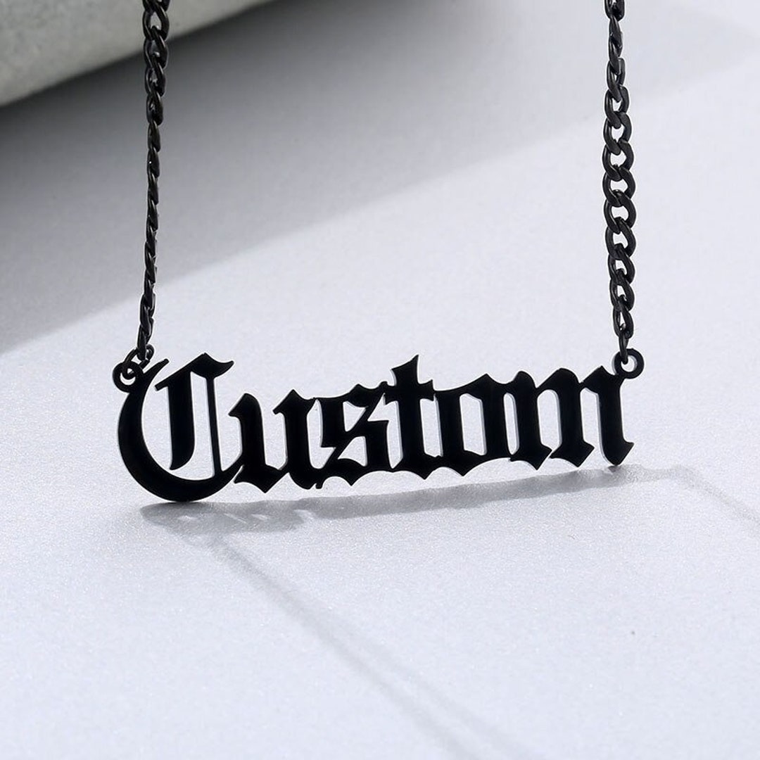 Black owned name necklace Clearance