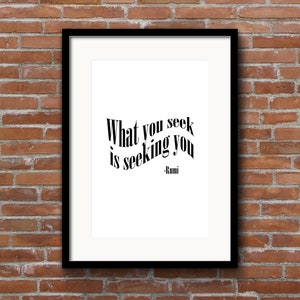 Rumi Quote Printable Wall Art