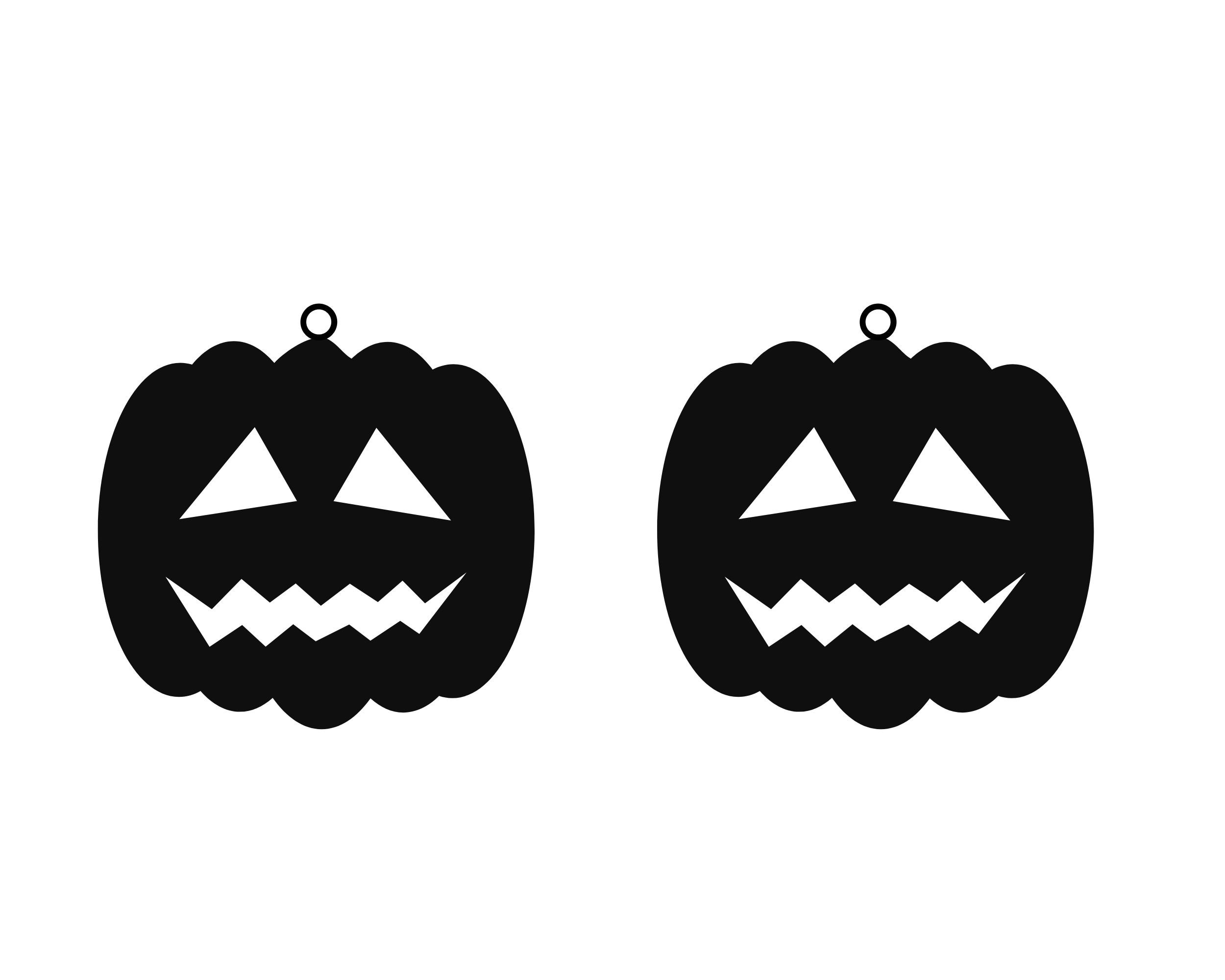 Halloween Earrings Svg Leather Earring Svg Wood Earrings - Etsy