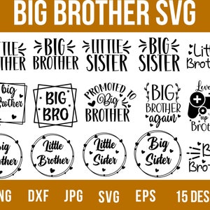 Promoted to big brother svg,big brother svg,big bro svg,big brother cut file,little brother svg, siblings svg,promoted brother svg,gamer svg image 1