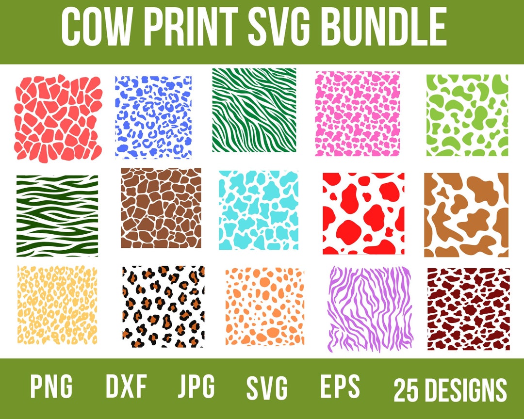 Cow Print Svg and Cow Print Png With Cow Head Svg Including Svg Bundle