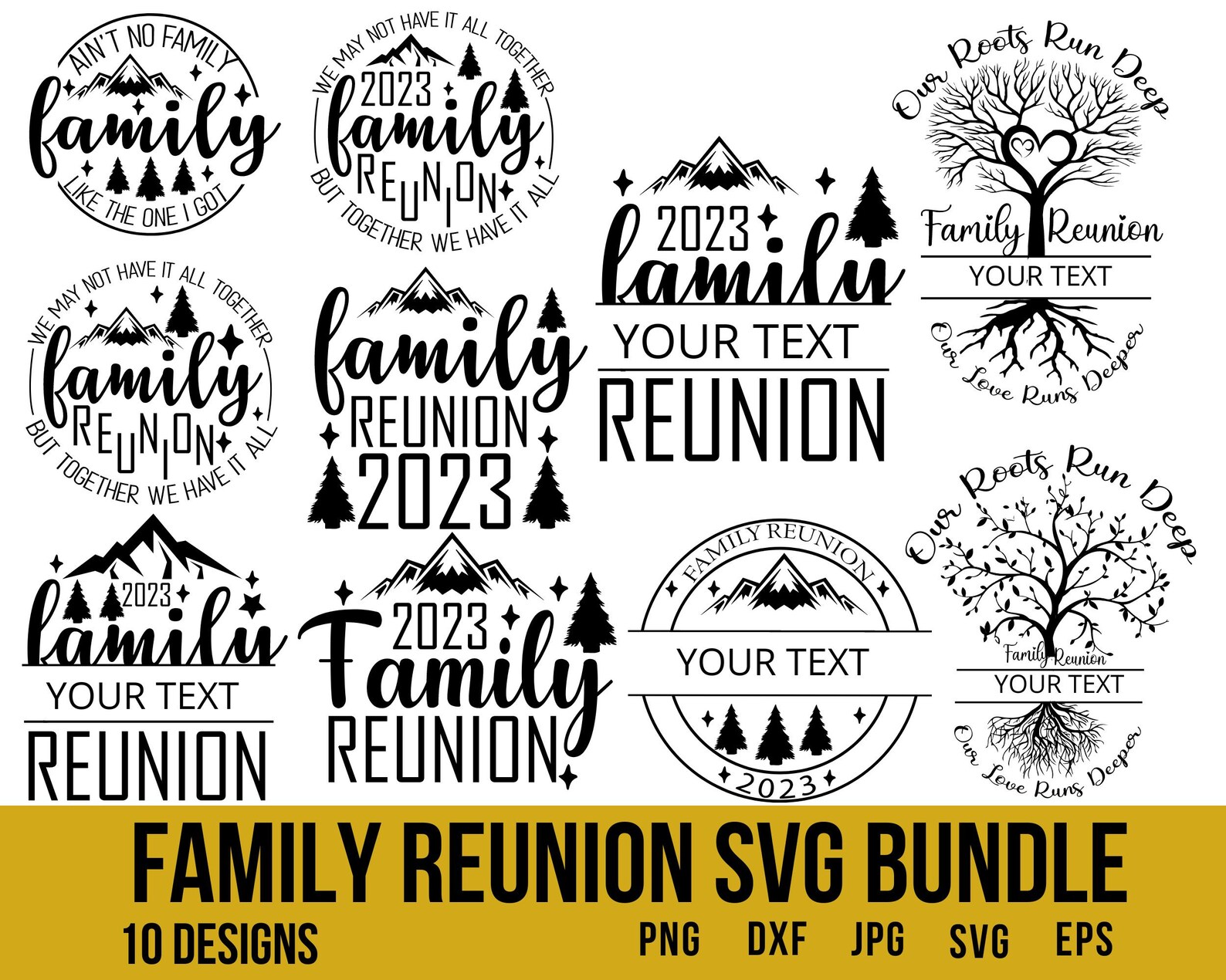 Family Reunion PNG SVG Bundle Roots Run Deep Svg Family - Etsy Canada