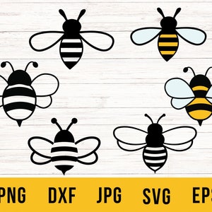 Adorables fichiers SVG d'abeilles pour tous vos besoins d'artisanat - bourdons, abeilles, reine des abeilles et plus encore !