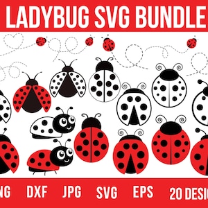 Ladybug Svg Bundle Files, Love Path Bug Svg, Ladybug Svg Layered, Ladybug Files For Cricut, Miraculous Art, Instant Digital Download