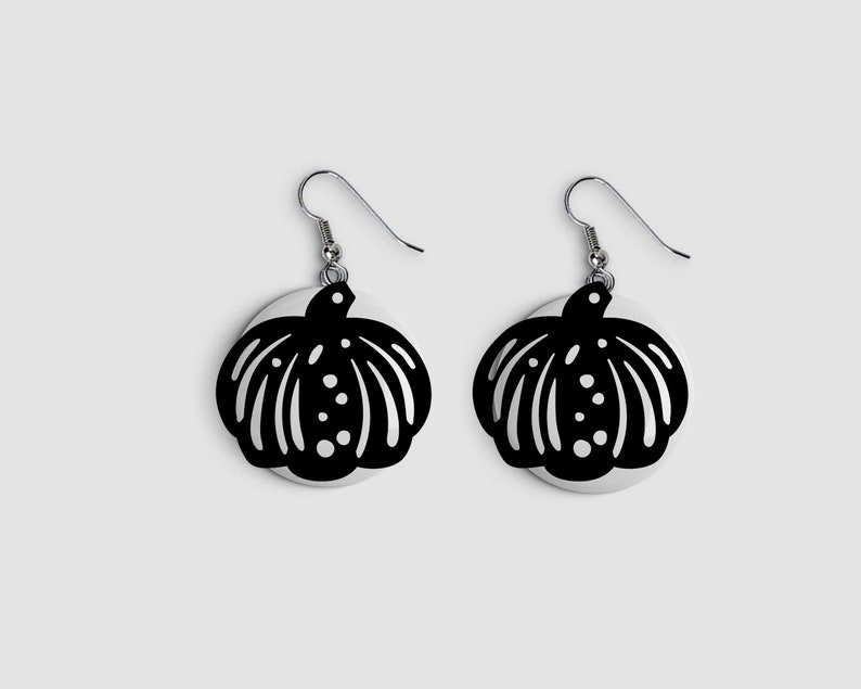 Halloween Earrings Svg Leather Earring Svg Wood Earrings Etsy