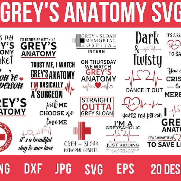 Greys Anatomy Svg,Anatomy Png,Greys Anatomy Stickers,Anatomy Svg,Greys Anatomy Png, Hospital Svg,Svg File For Cricut