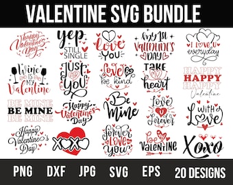 20 Valentine Svg Bundle, Heart and Love Svg, Xoxo Svg, Arrow Svg, Retro Valentines, Valentine LOVE tee shirt and BE MINE svg,Cut File Cricut