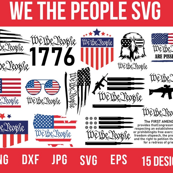 We The People Svg, Constitution Svg, American Flag Svg, 2nd Amendment Svg, Usa Svg, We The People Png, America Svg, Memorial Day Svg