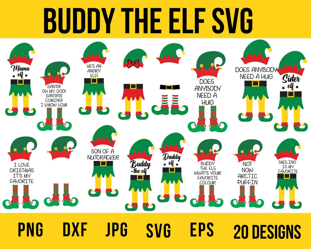 Buddy the Elf Svg, Christmas Svg, Elf Svg, Elf Movie Svg, Buddy the Elf ...