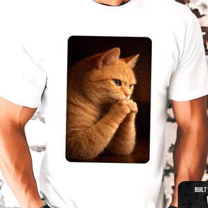 Meme de gato villano conspirando, mente maestra malvada, camiseta divertida, regalo para mascotas