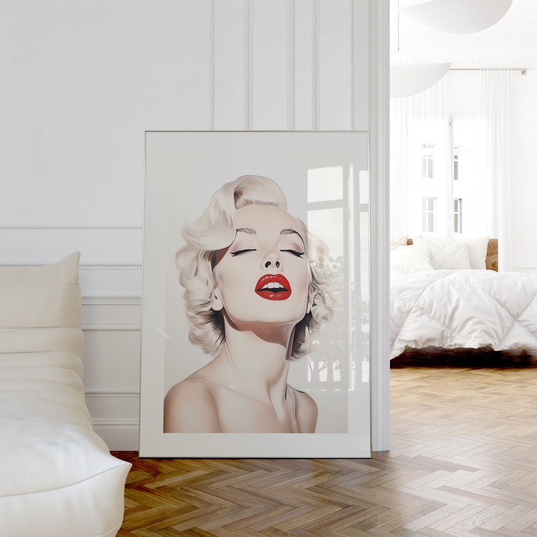 Classic Marilyn Monroe Wall Art Apartment Decor Aesthetic Poster Wall ...