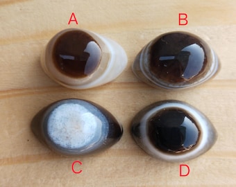 Natural Banded Agate Eye Cabochon, Fancy Stone for Ring/Pendant
