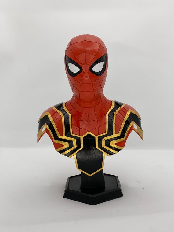 Busto de spiderman araña de hierro - Etsy España