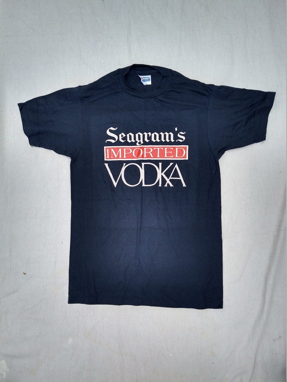 Vintage Tee Seagram Imported Vodka | Hanes Fifty … - image 2