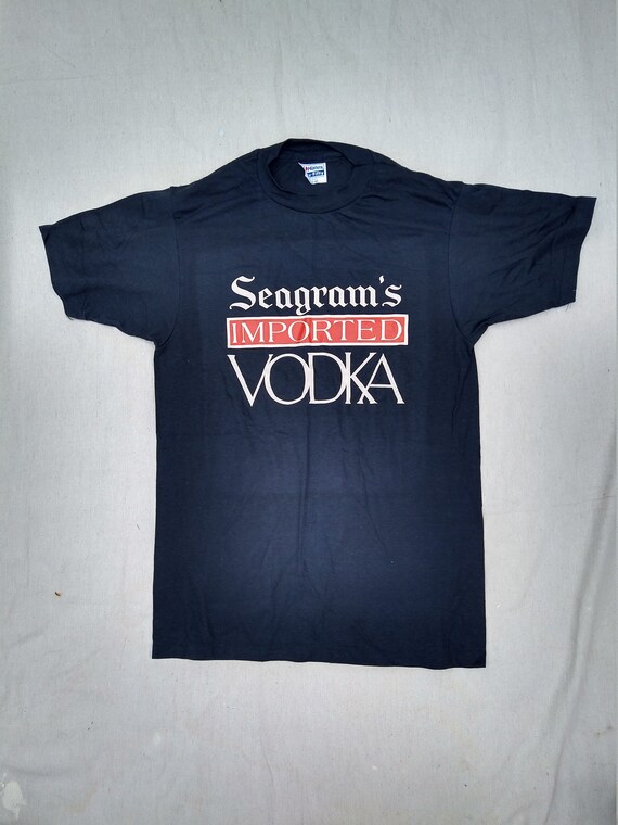 Vintage Tee Seagram Imported Vodka | Hanes Fifty F