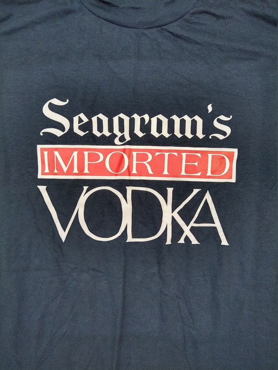 Vintage Tee Seagram Imported Vodka | Hanes Fifty … - image 3