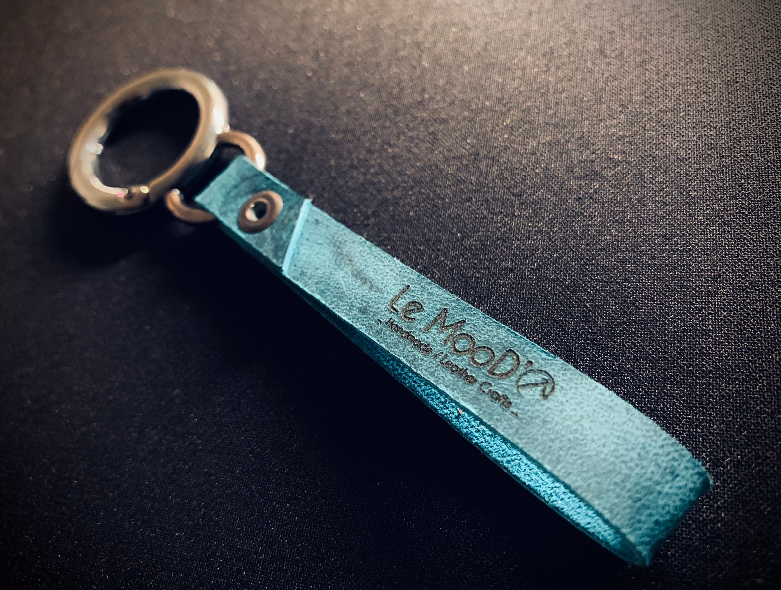 Natural Handmade Leather Keychain Etsy