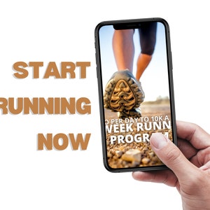 Running Program For Beginner And Intermediate Runners - Simple 10 week plan, PDF Running training program, Printable Workout plan