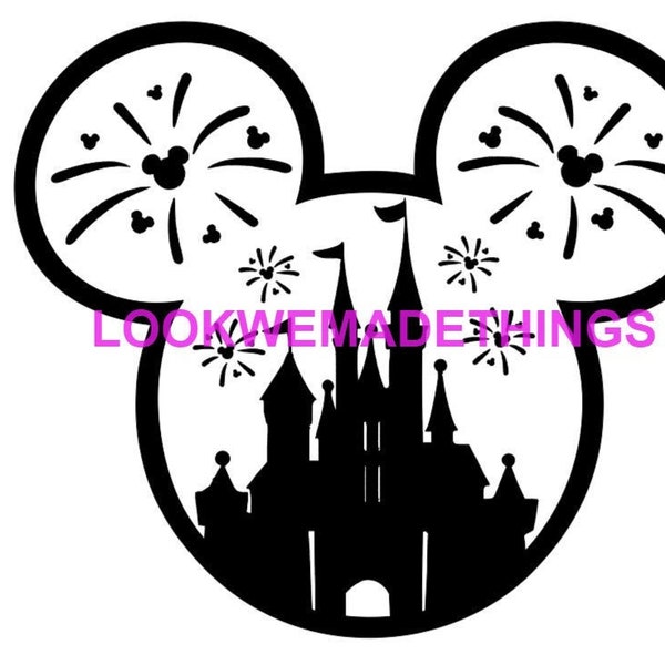 Oreilles de souris Castle Firworks SVG pour Machines de découpe.