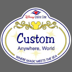 DCL 6"X5" Custom Name Tag Door Magnet.