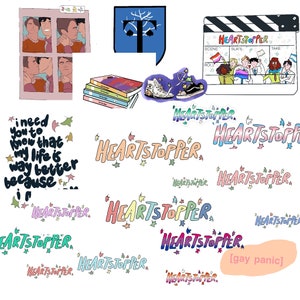 Heartstopper Stickers laptop Heartstopper sticker packs gift pride decal
