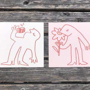 Postkarten – für verschiedene Anlässe, illustriert